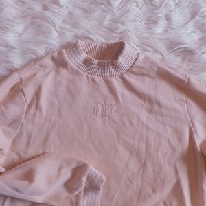 Obey Pink Mock neck Pullover